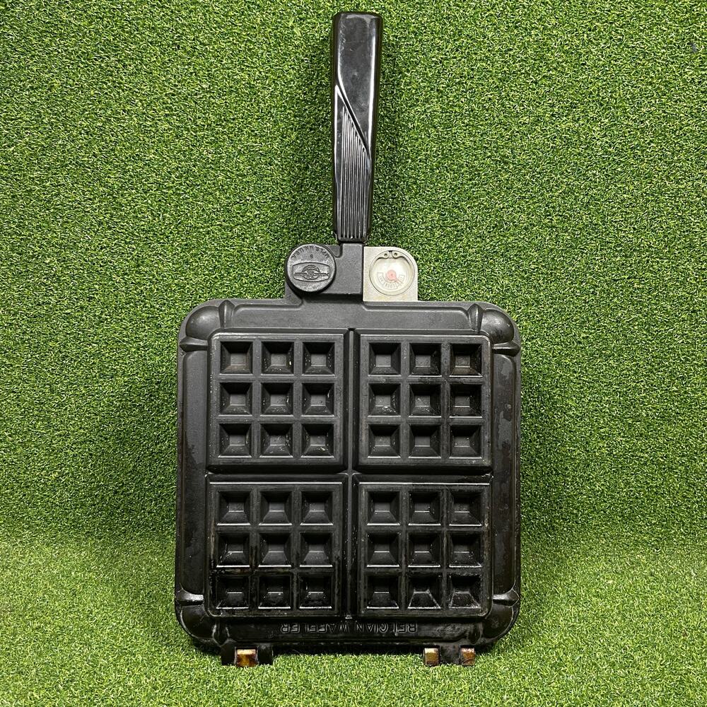 Vintage Nordic Ware Hinged Cast Aluminum Stovetop Belgian Waffler